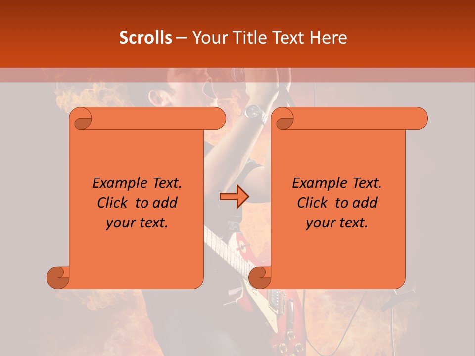 Blues Dark Rock PowerPoint Template