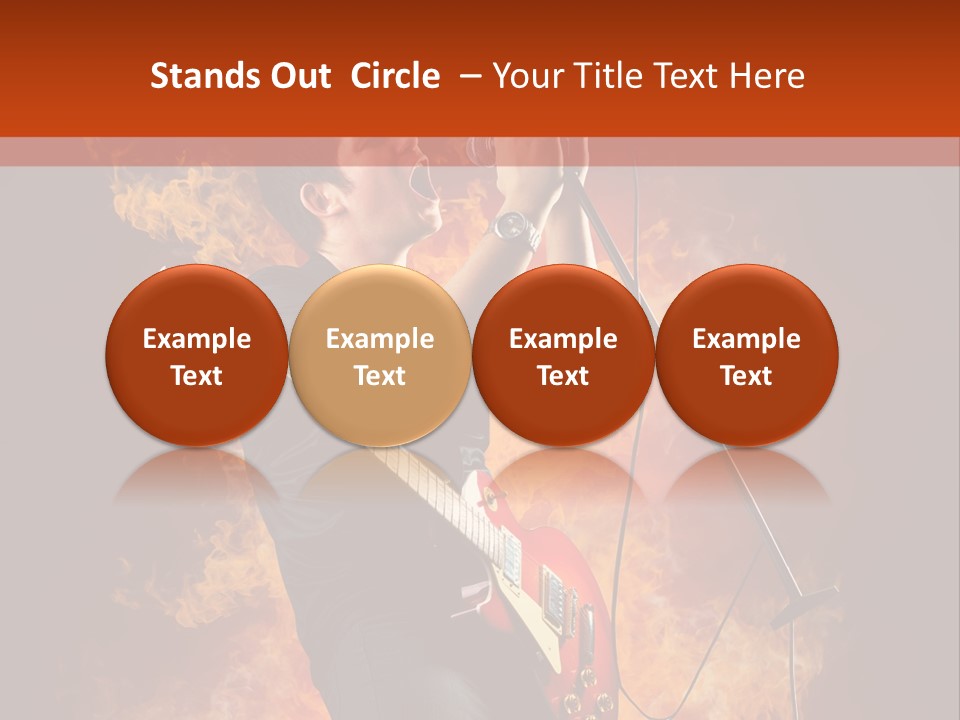 Blues Dark Rock PowerPoint Template