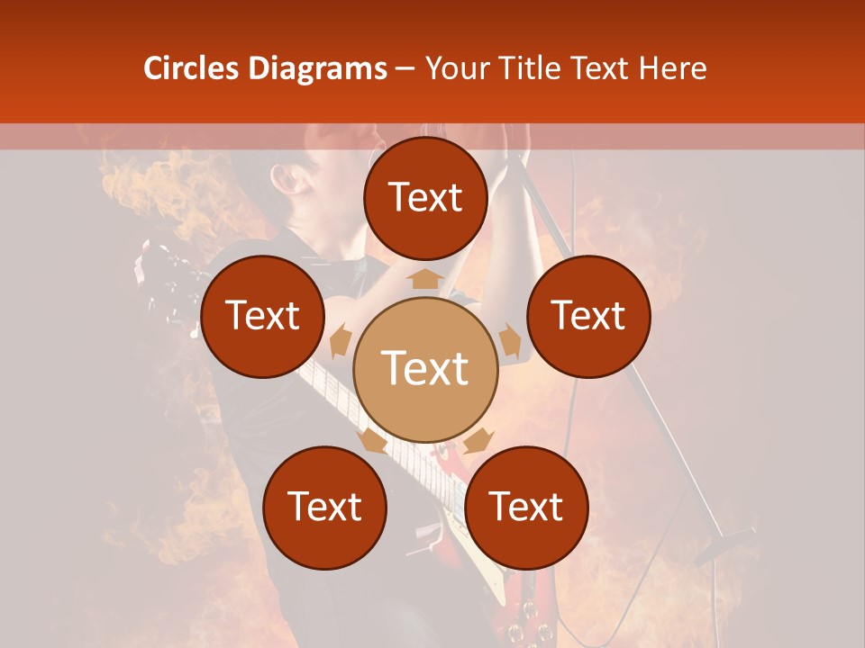 Blues Dark Rock PowerPoint Template