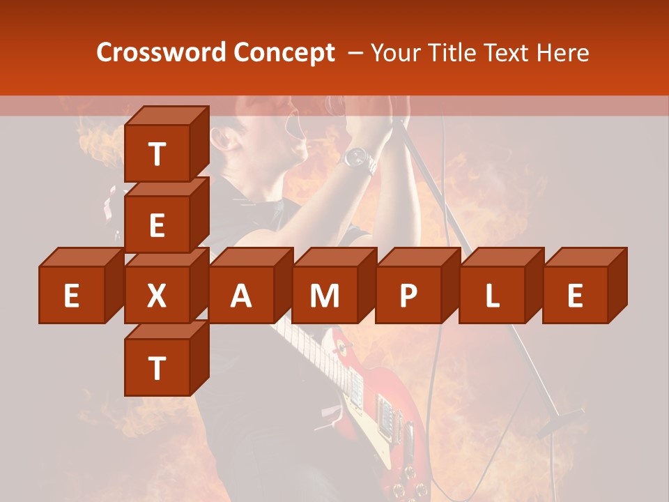 Blues Dark Rock PowerPoint Template