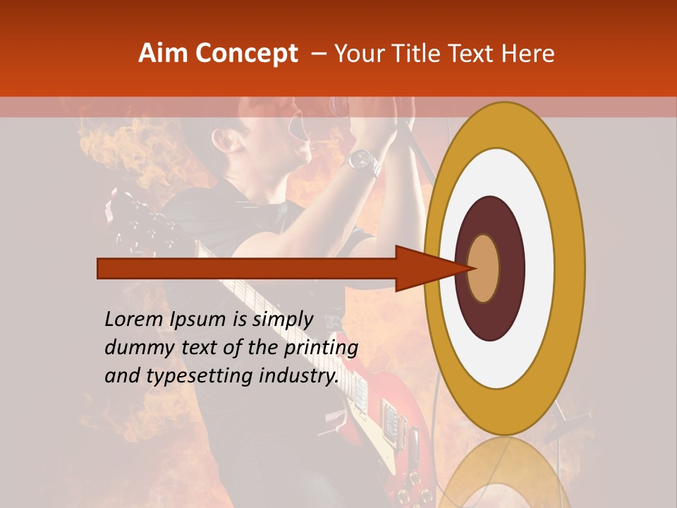 Blues Dark Rock PowerPoint Template