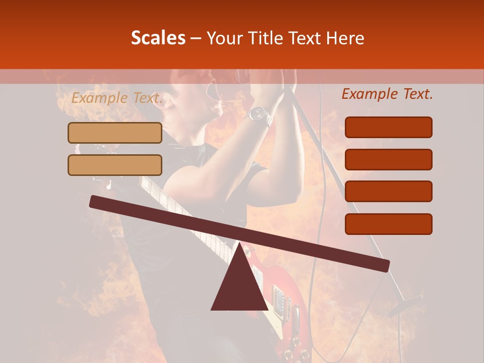 Blues Dark Rock PowerPoint Template