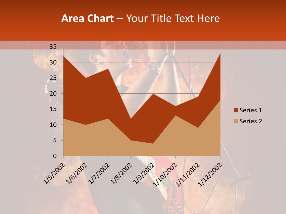 Blues Dark Rock PowerPoint Template