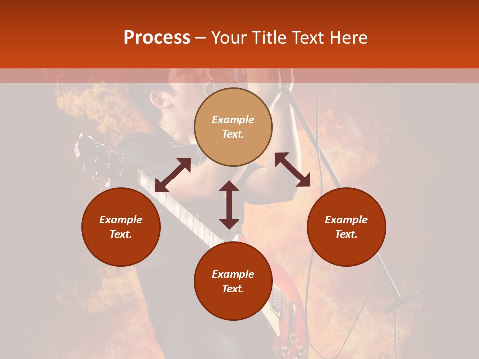 Blues Dark Rock PowerPoint Template