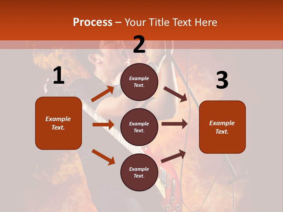 Blues Dark Rock PowerPoint Template