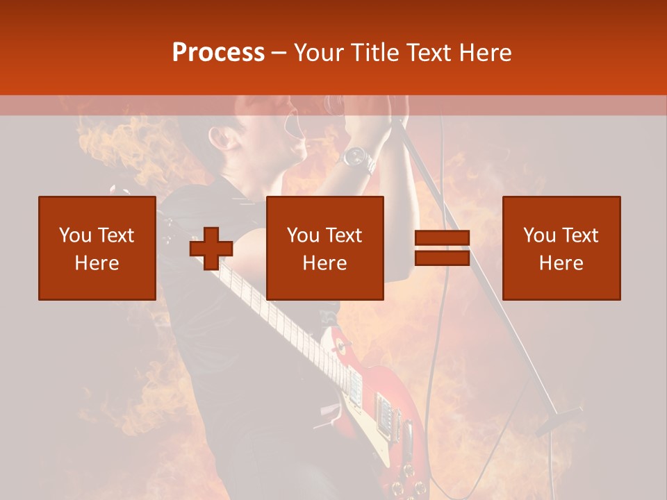 Blues Dark Rock PowerPoint Template
