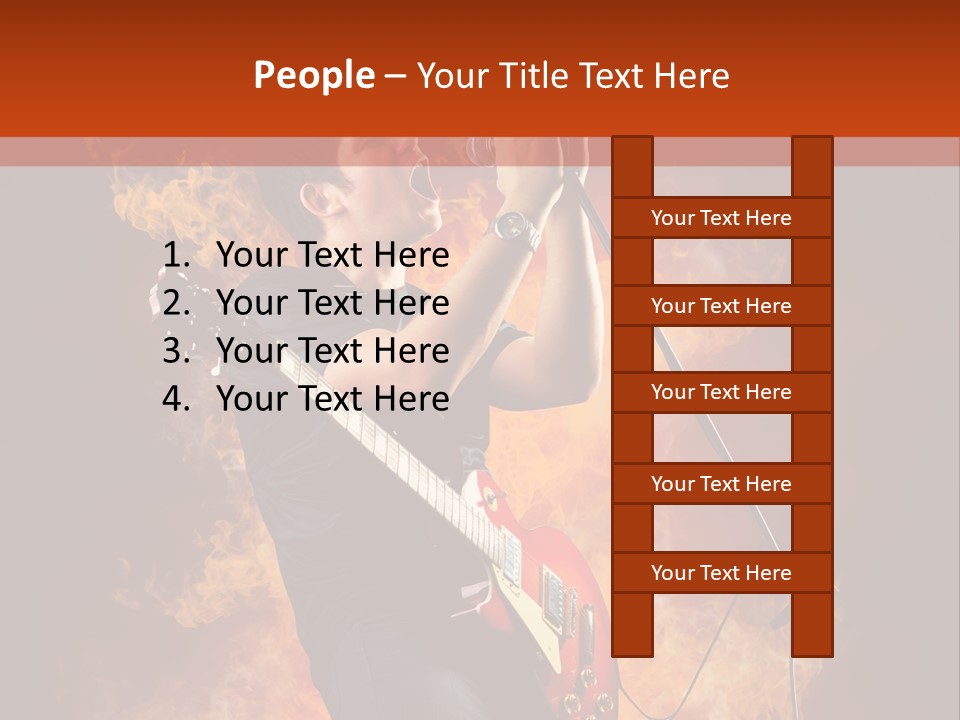 Blues Dark Rock PowerPoint Template