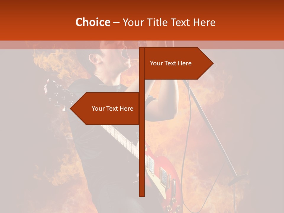 Blues Dark Rock PowerPoint Template