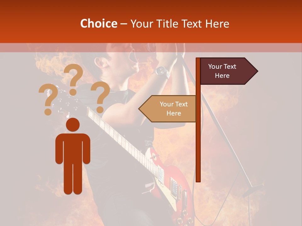 Blues Dark Rock PowerPoint Template