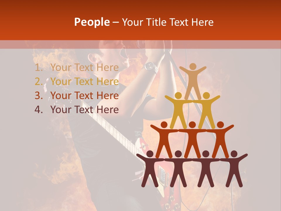 Blues Dark Rock PowerPoint Template