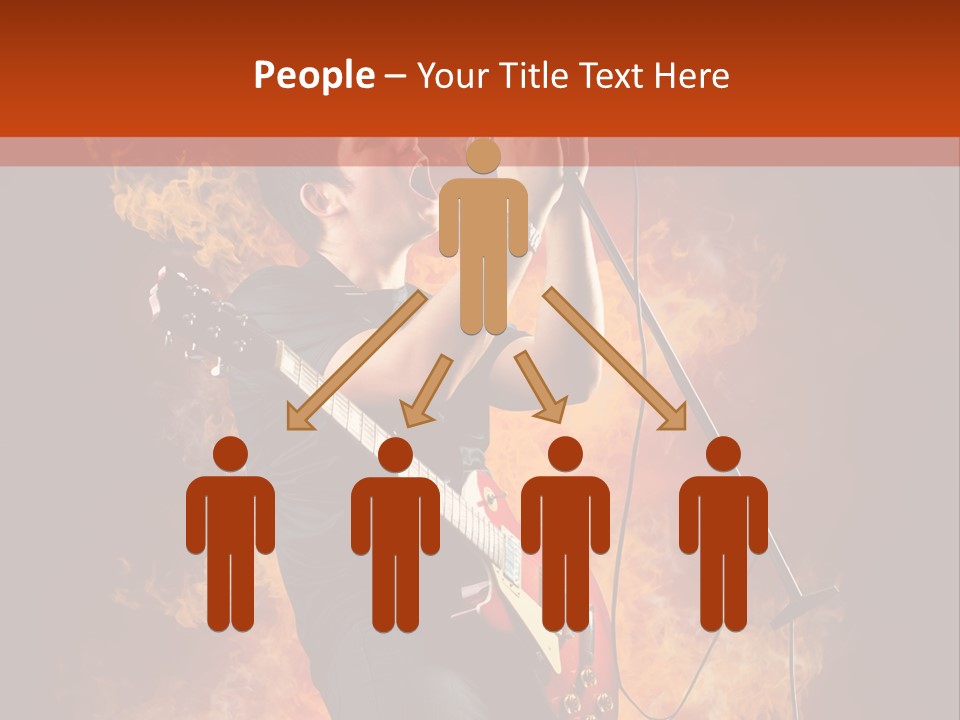 Blues Dark Rock PowerPoint Template