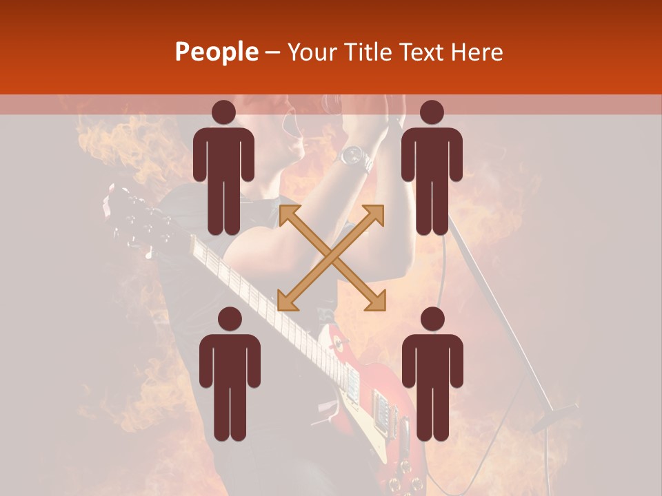 Blues Dark Rock PowerPoint Template