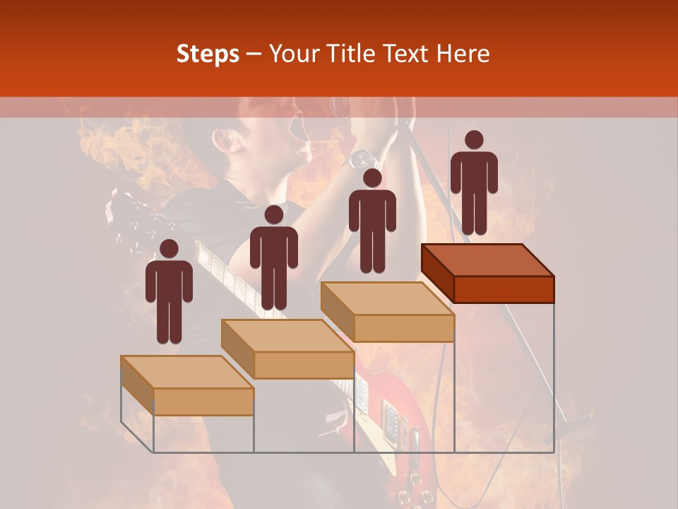 Blues Dark Rock PowerPoint Template