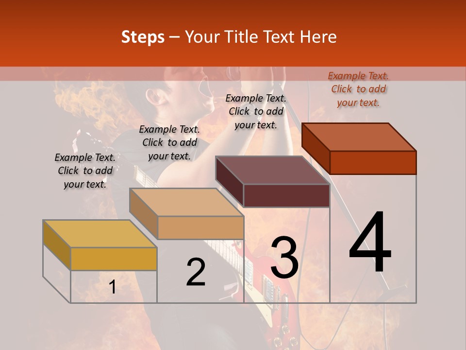 Blues Dark Rock PowerPoint Template