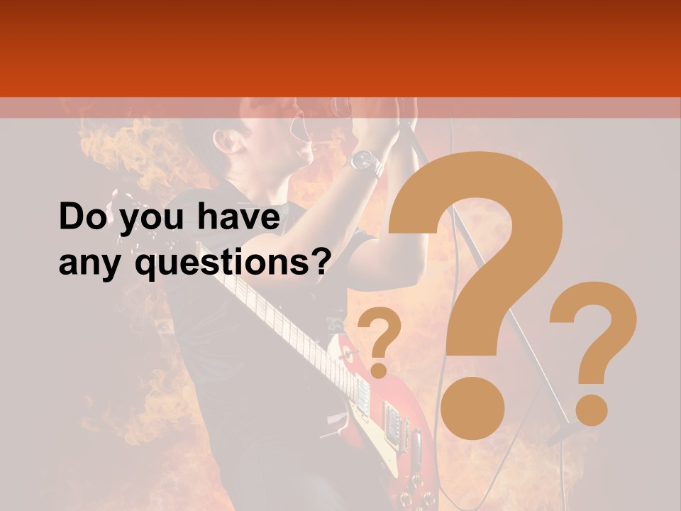 Blues Dark Rock PowerPoint Template