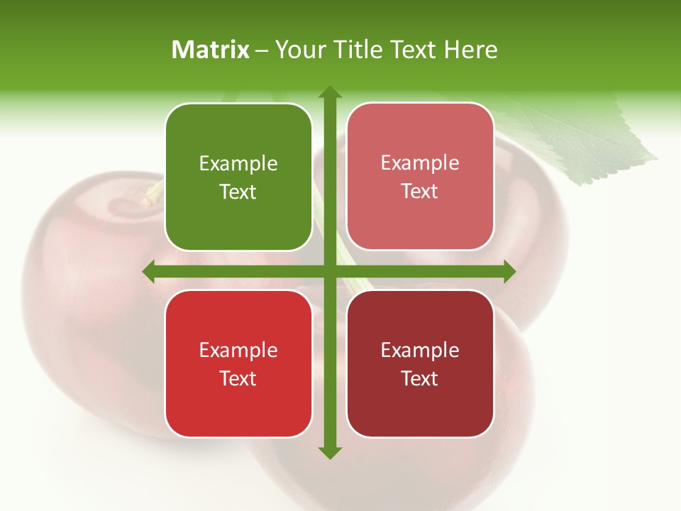 Juicy Cherry Freshness PowerPoint Template