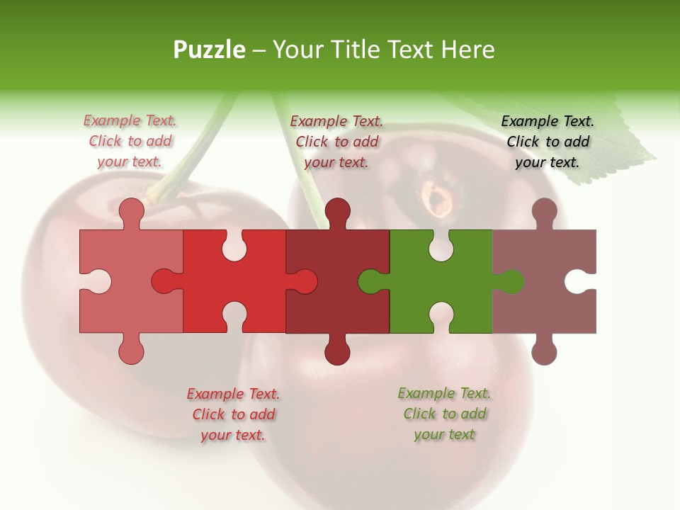 Juicy Cherry Freshness PowerPoint Template