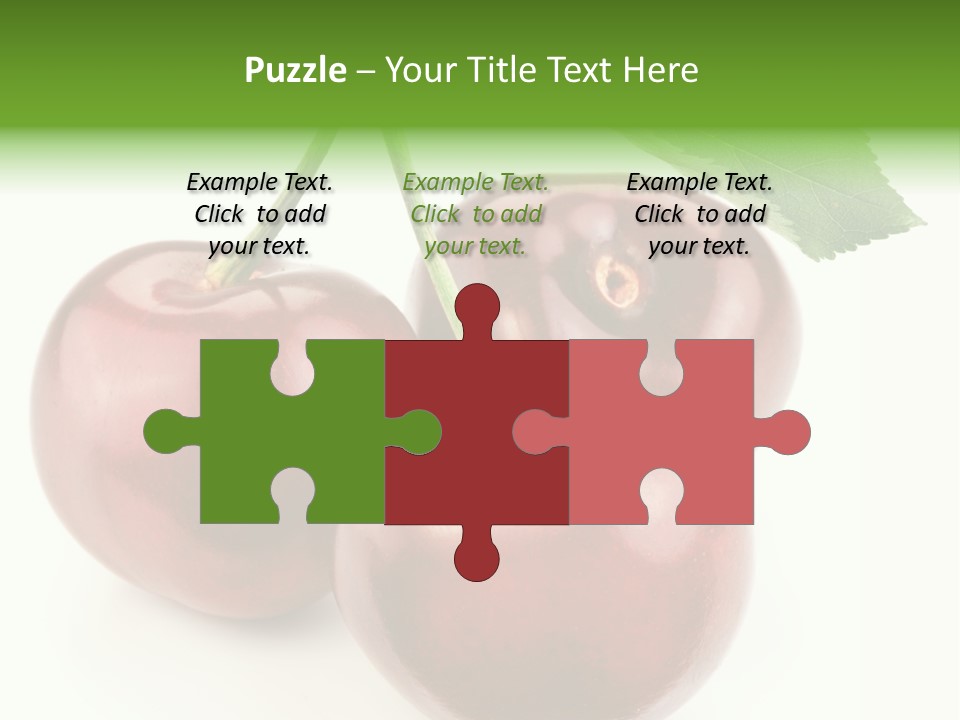 Juicy Cherry Freshness PowerPoint Template