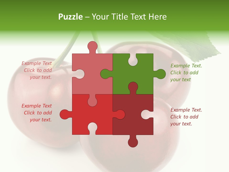 Juicy Cherry Freshness PowerPoint Template