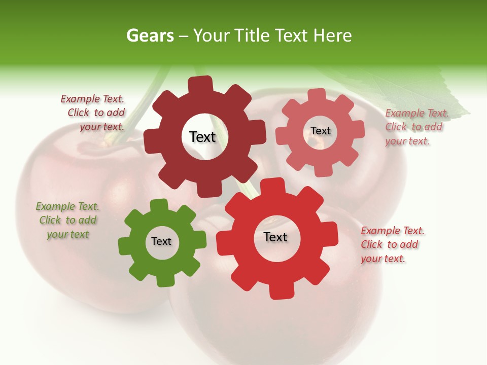 Juicy Cherry Freshness PowerPoint Template