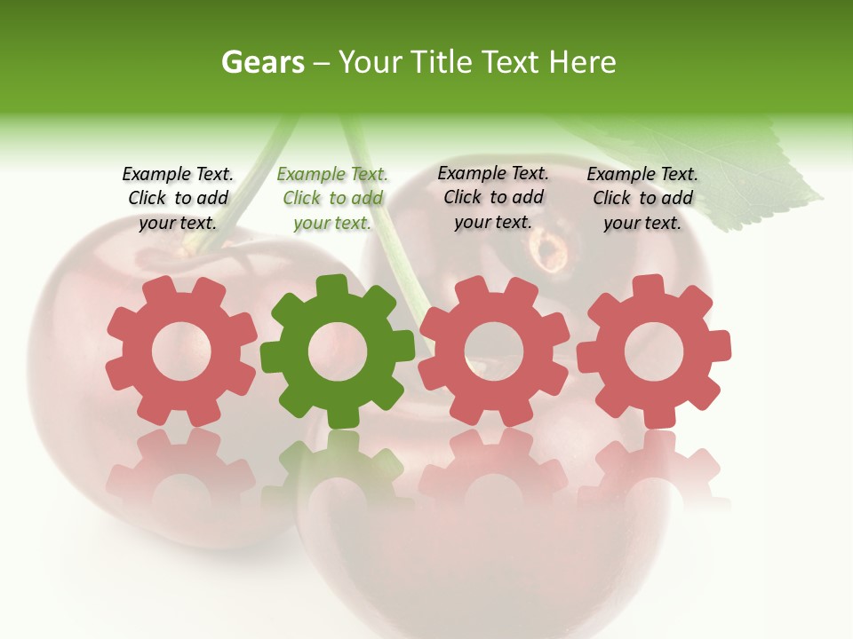 Juicy Cherry Freshness PowerPoint Template