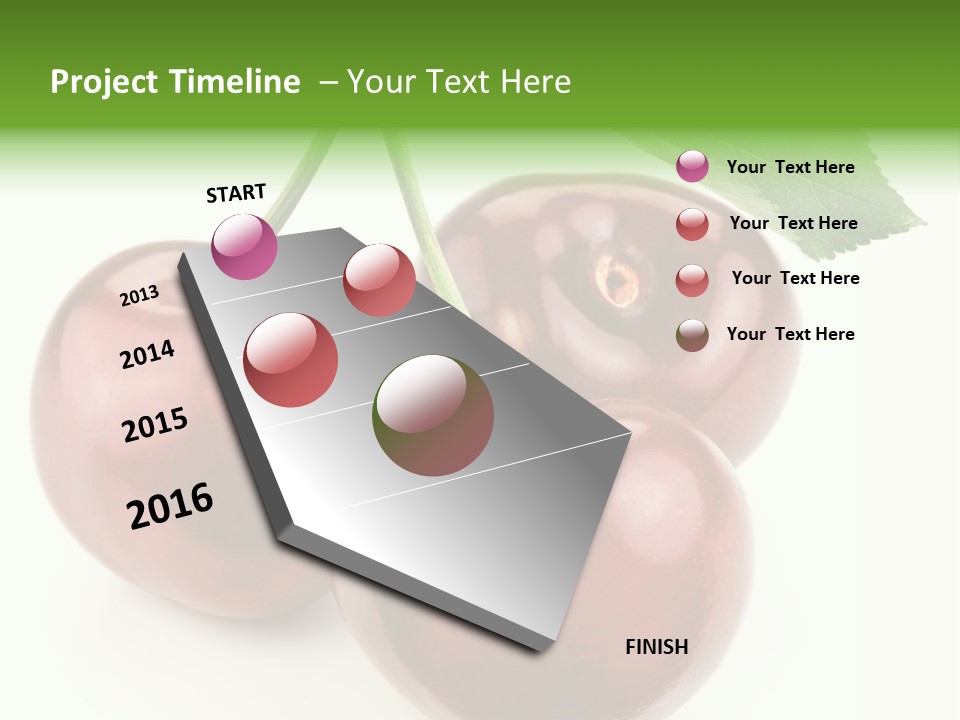 Juicy Cherry Freshness PowerPoint Template