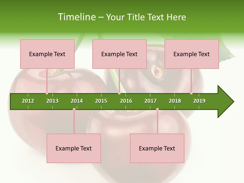 Juicy Cherry Freshness PowerPoint Template