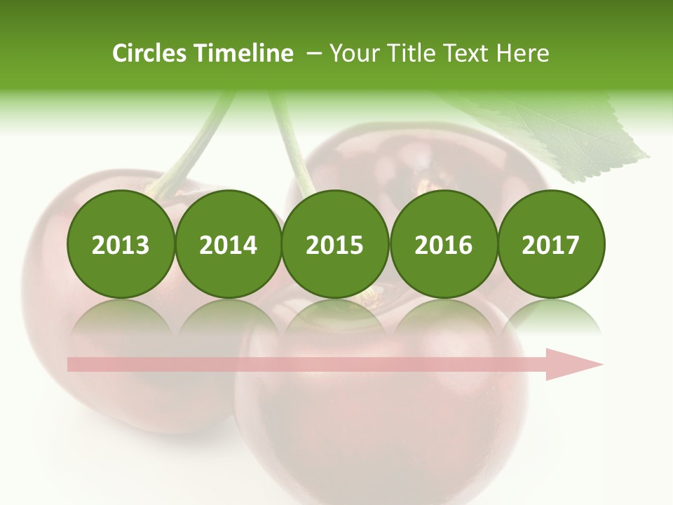 Juicy Cherry Freshness PowerPoint Template