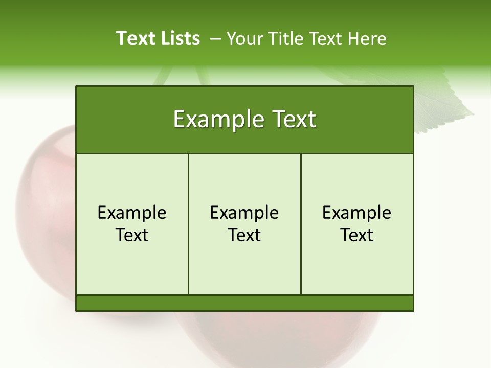Juicy Cherry Freshness PowerPoint Template