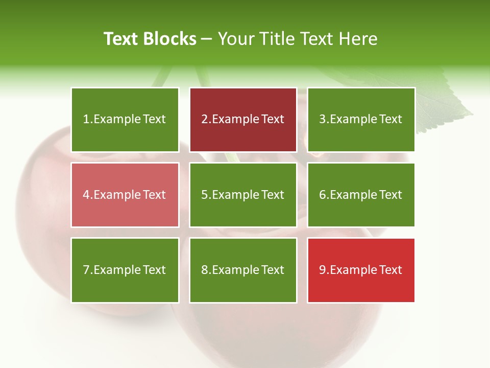 Juicy Cherry Freshness PowerPoint Template