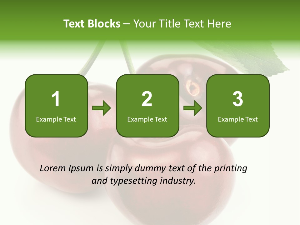 Juicy Cherry Freshness PowerPoint Template