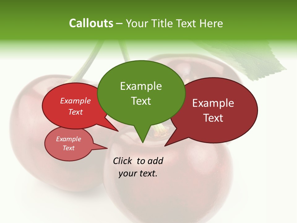 Juicy Cherry Freshness PowerPoint Template