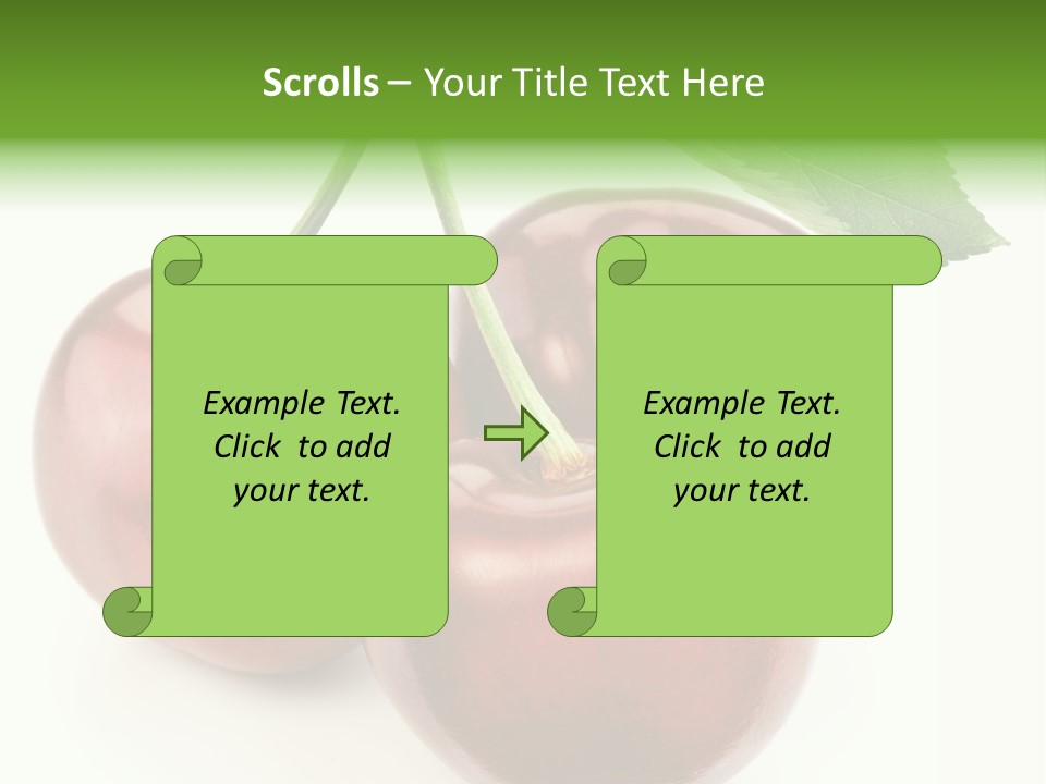 Juicy Cherry Freshness PowerPoint Template