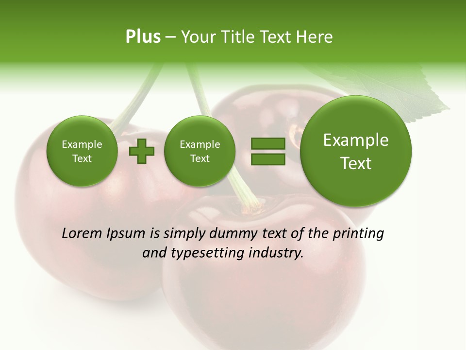 Juicy Cherry Freshness PowerPoint Template