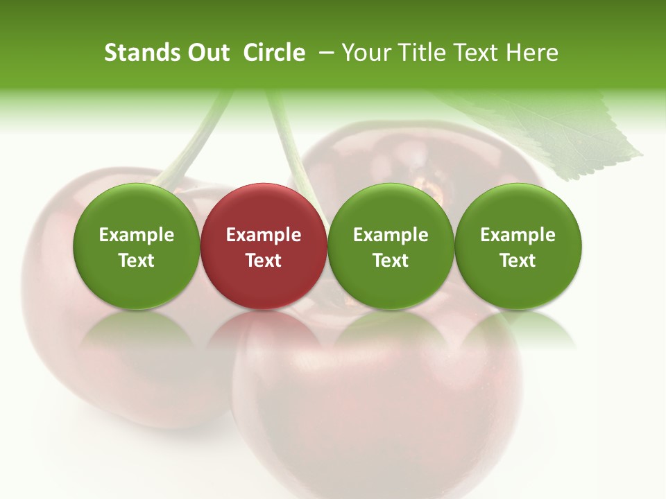 Juicy Cherry Freshness PowerPoint Template