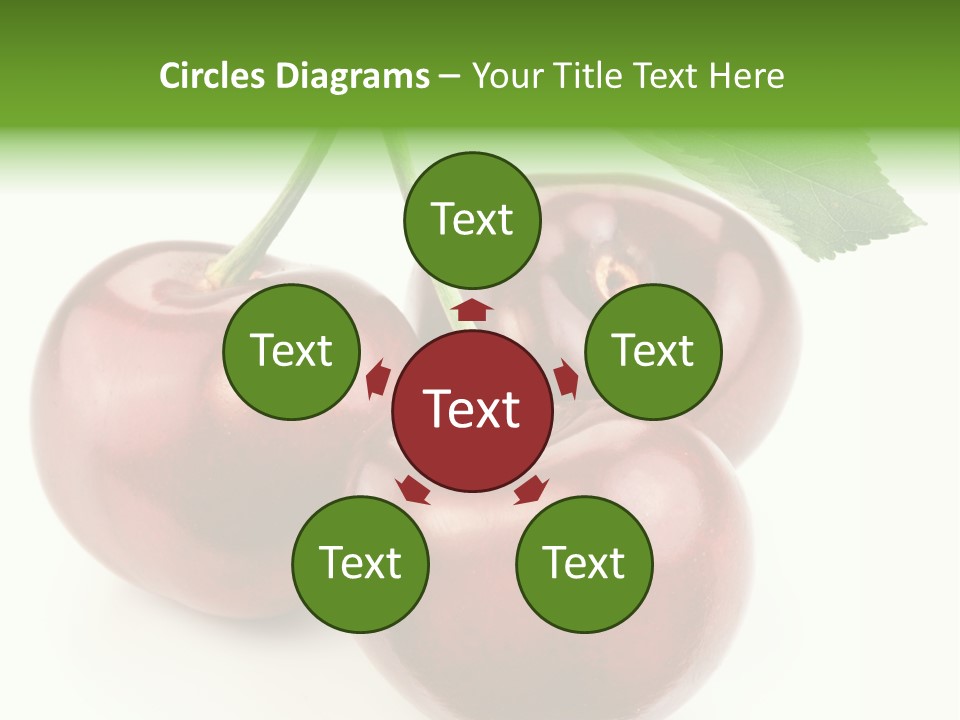 Juicy Cherry Freshness PowerPoint Template