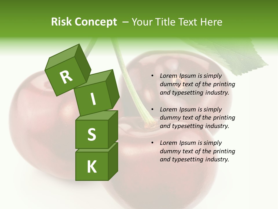 Juicy Cherry Freshness PowerPoint Template