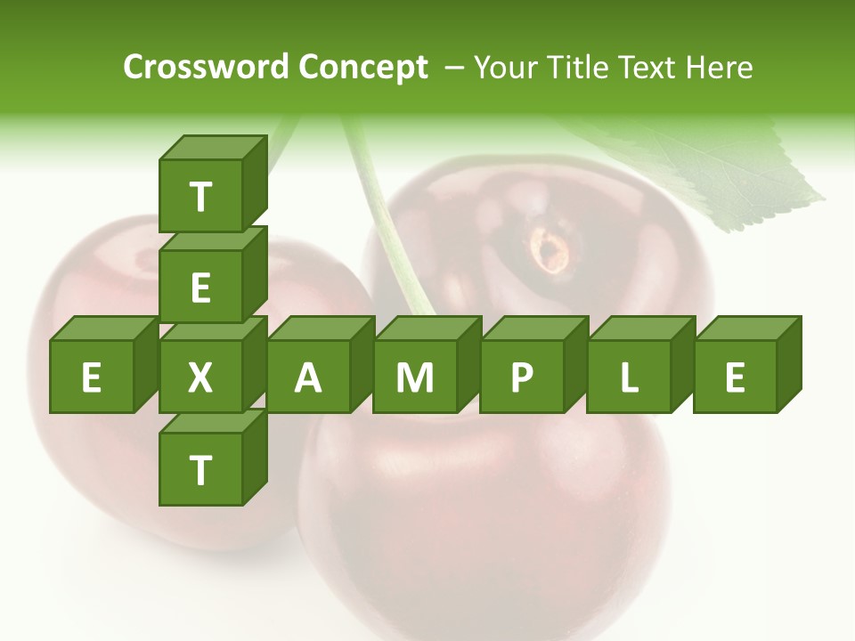 Juicy Cherry Freshness PowerPoint Template