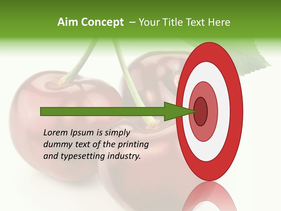 Juicy Cherry Freshness PowerPoint Template