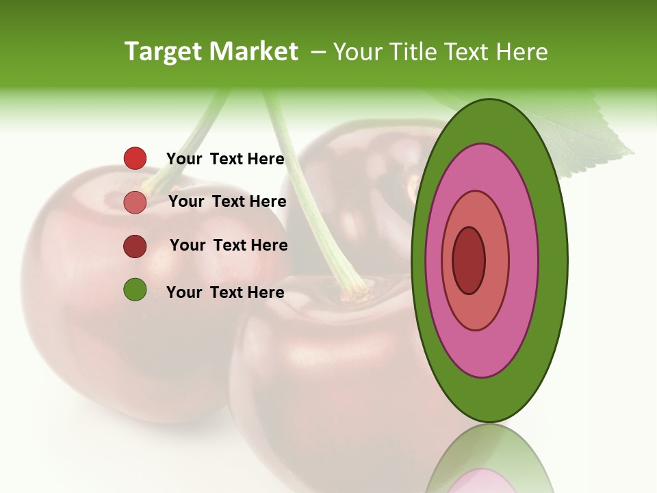 Juicy Cherry Freshness PowerPoint Template