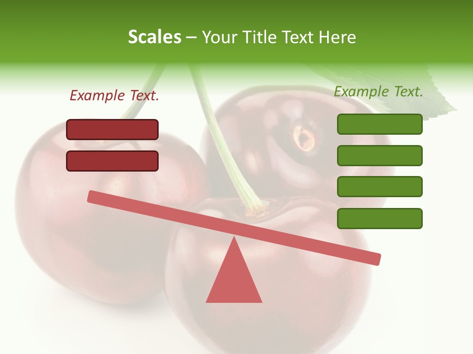 Juicy Cherry Freshness PowerPoint Template