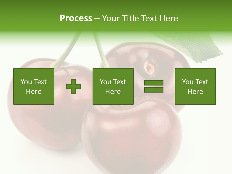Juicy Cherry Freshness PowerPoint Template