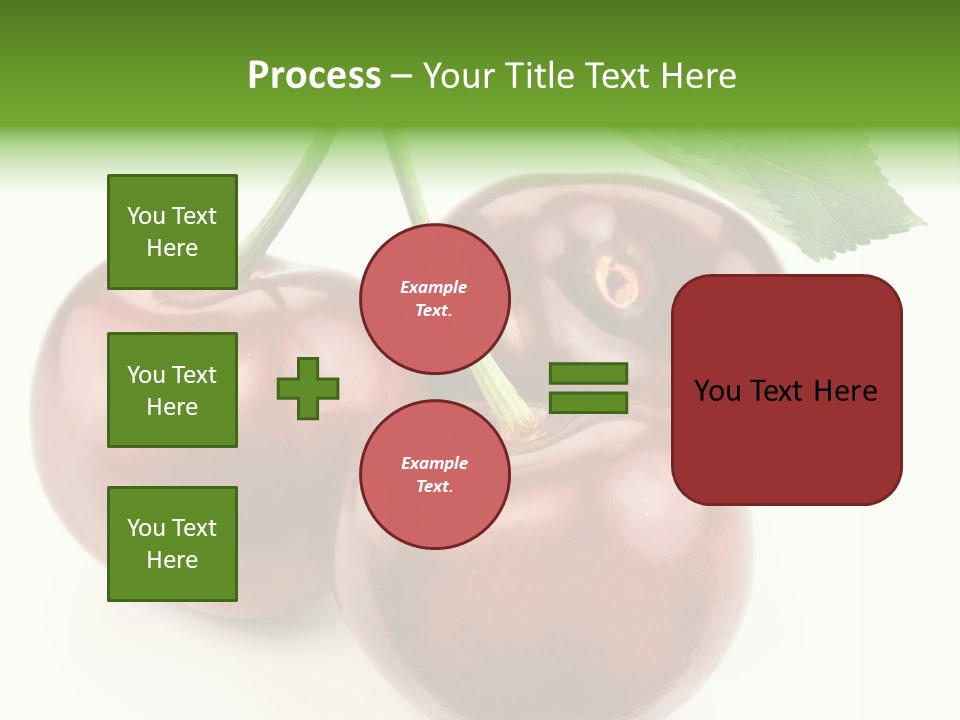 Juicy Cherry Freshness PowerPoint Template