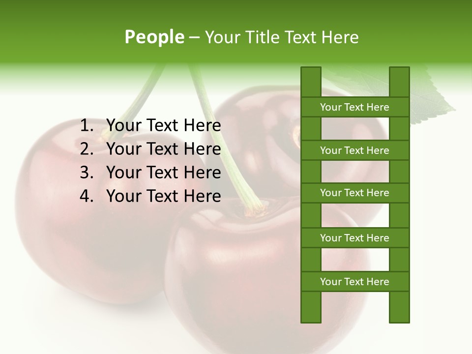 Juicy Cherry Freshness PowerPoint Template