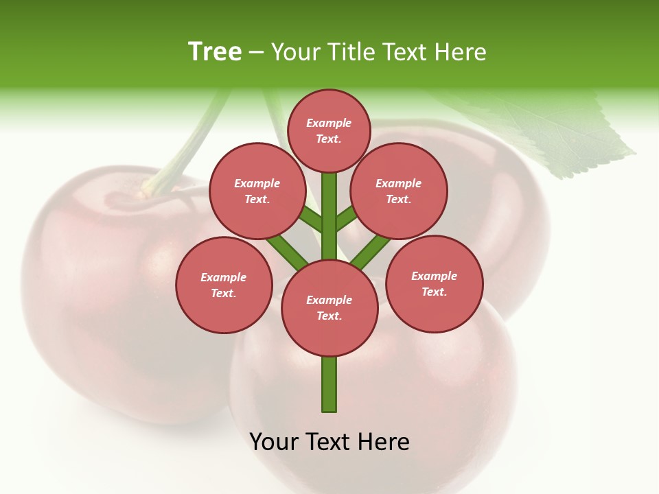 Juicy Cherry Freshness PowerPoint Template