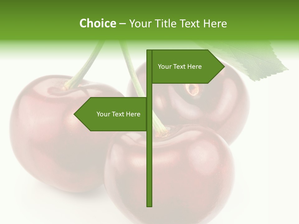Juicy Cherry Freshness PowerPoint Template