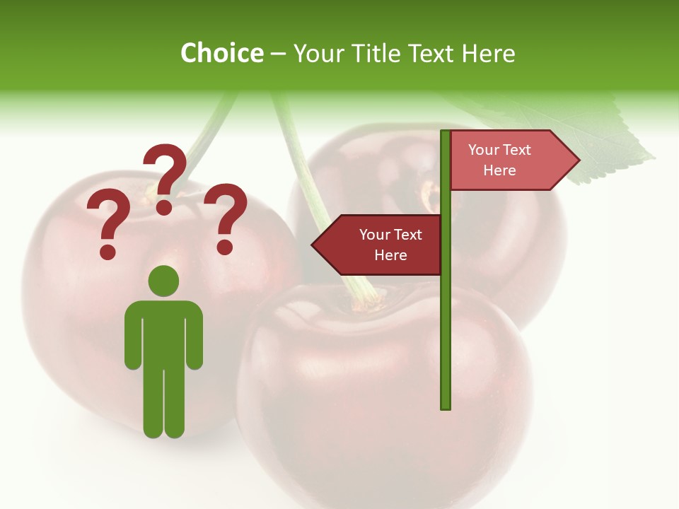 Juicy Cherry Freshness PowerPoint Template