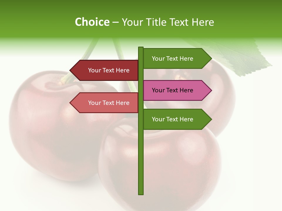 Juicy Cherry Freshness PowerPoint Template