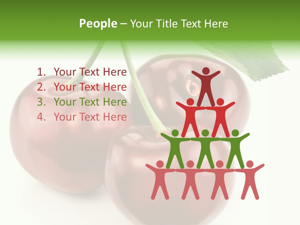 Juicy Cherry Freshness PowerPoint Template