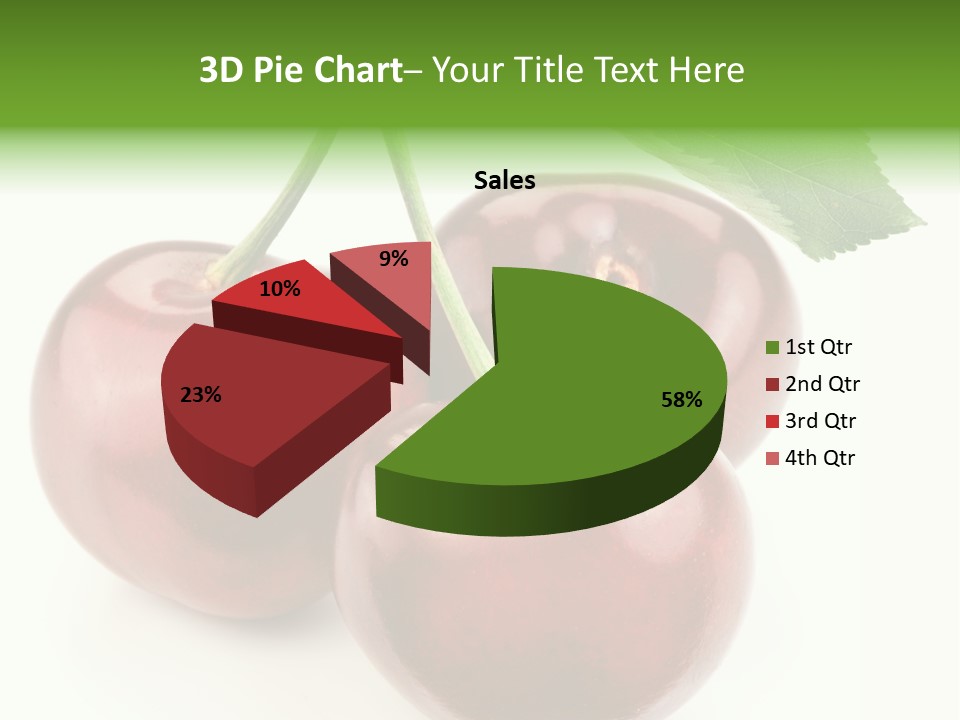 Juicy Cherry Freshness PowerPoint Template